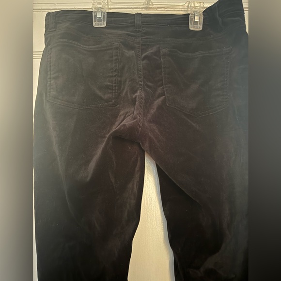 Ralph Lauren Velvet type Black pant  Size 10 - Picture 3 of 4